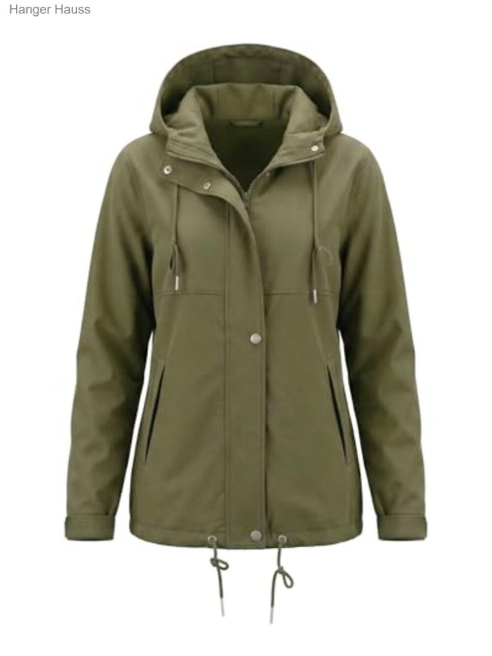 Waterproof Lightweight Rain Jacket Women Zip Windbreaker Hood Outdoor Travel